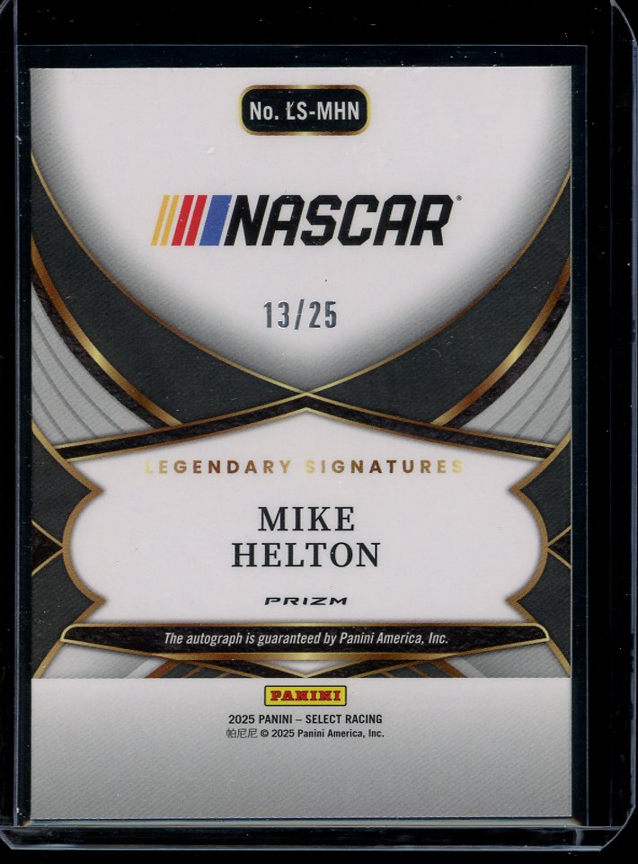 2025 Mike Helton Legendary Signatures Prizm Tie Dye
