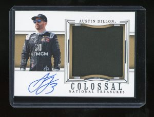 2024 Austin Dillon Colossal Patch Autograph 49/49 National Treasures Racing card