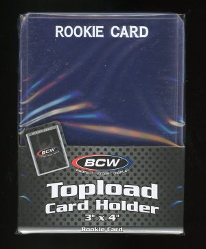 Rookie Top Loaders White Lettering Card Holders