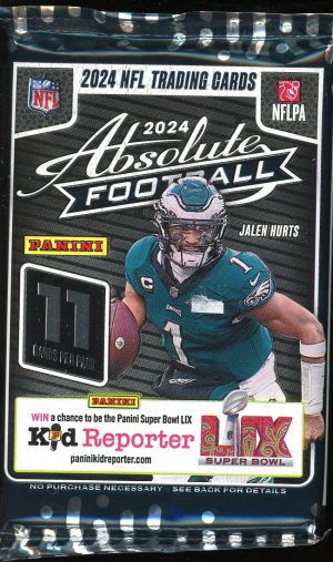 2024 Panini Absolute Football Blaster Box Pack 11 Cards Per Pack
