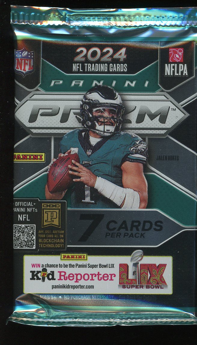 2024 Panini Prizm Football Mega Box Pack 7 Cards Per Pack