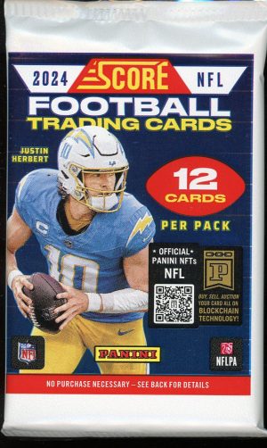2024 Panini Score Football Retail Box Pack 12 Cards Per Pack
