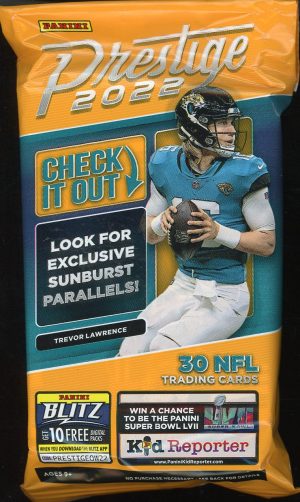 2022 Panini Prestige Football Fat Pack Box Pack 30 Cards Per Pack