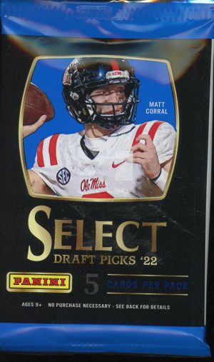 2022 Panini Select Draft Picks Football Blaster Box Pack 5 Cards Per Pack
