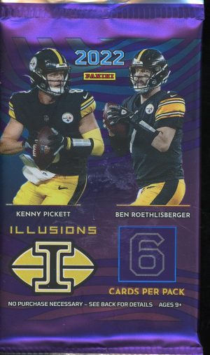 2022 Panini Illusions Football Blaster Box Pack 6 Cards Per Pack