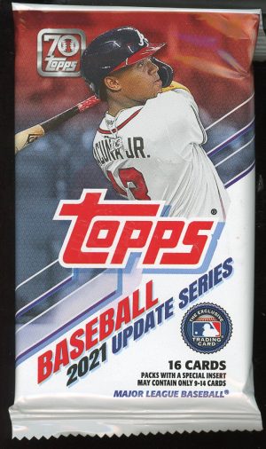 2021 Topps Baseball update series retail pack