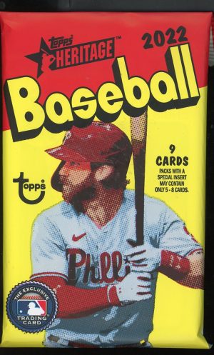 022 Topps Heritage Baseball Blaster Pack MLB Trading Cards Rookies Inserts Parallels