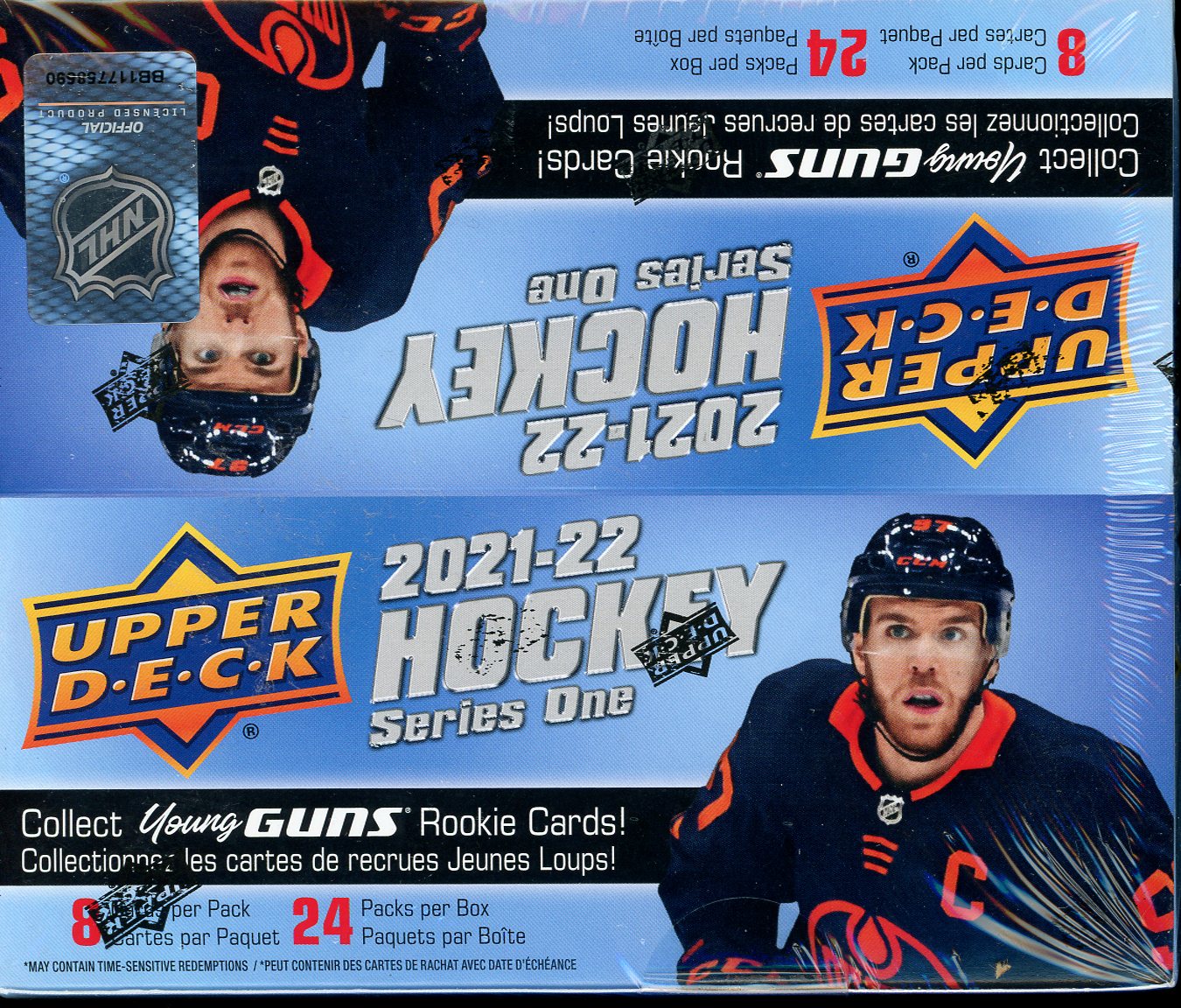 2021-22 Upper Deck Hockey Series 1 Retail Box Young Guns Rookies