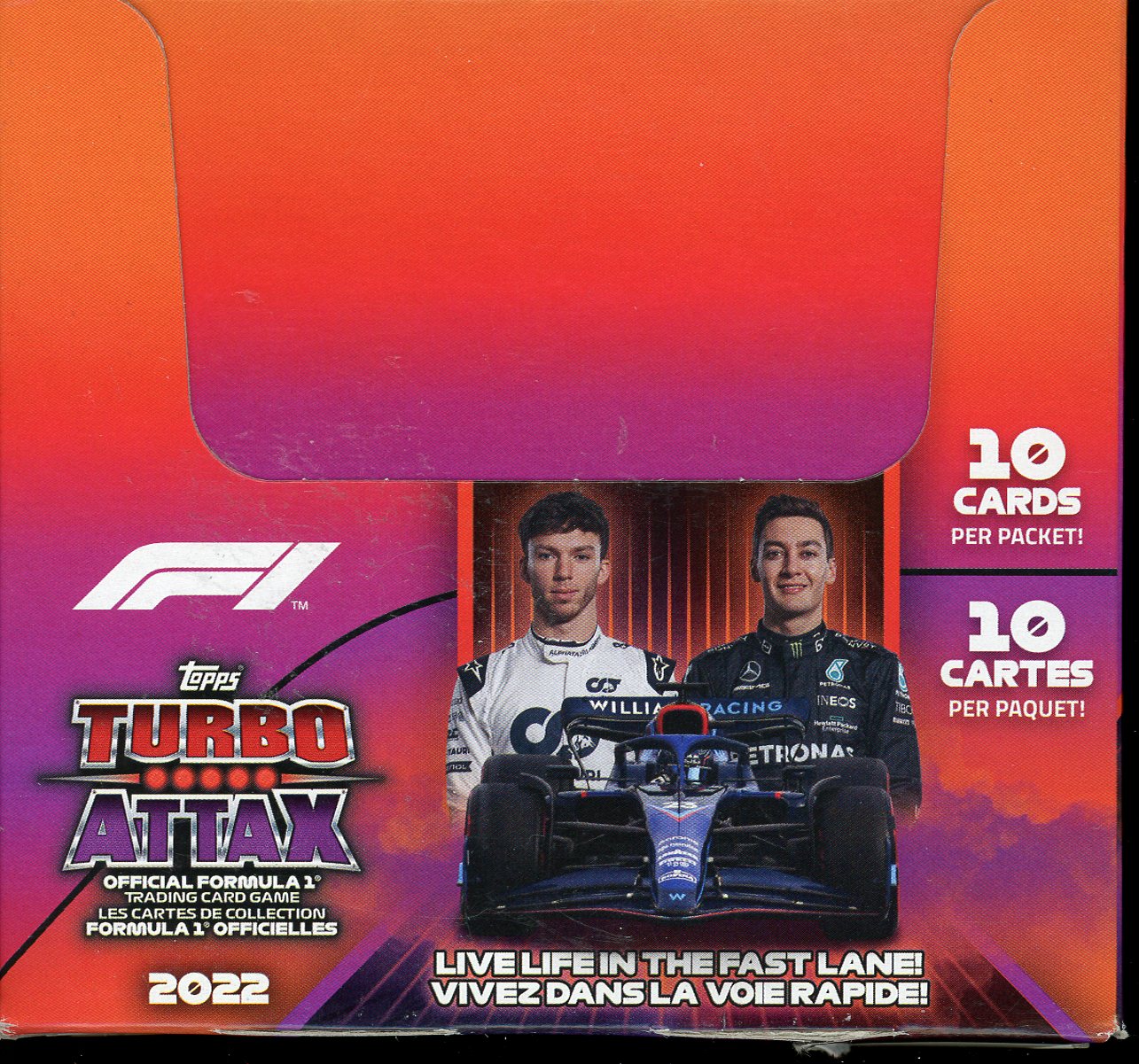 2022 Topps Turbo Attax Formula 1 Box F1 Trading Card Game