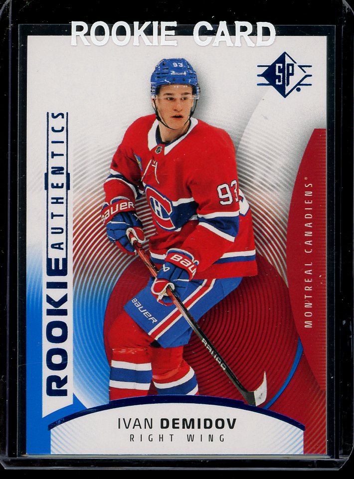 2025-26 Ivan Demidov Blue SP Hockey Upper Deck card