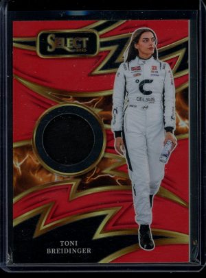 2025 Toni Breidinger Red Prizm Patch 19/49 Select Racing card