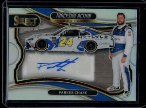 2025 Parker Chase Trackside Action Signatures Select Racing autograph card