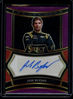 2025 Jade Buford Signatures Prizm Purple 3/49 Select Racing autograph card