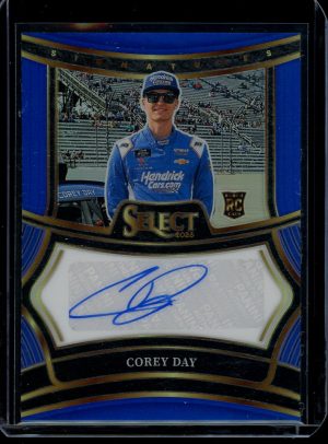 2025 Corey Day Signatures Prizm Blue 24/99 Select Racing autograph card