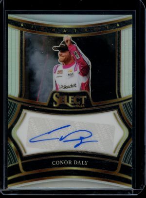 2025 Conor Daly Prizm Silver Select Racing autograph card