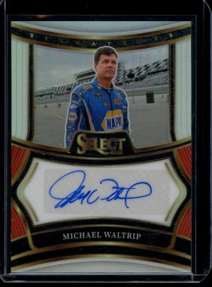 2025 Michael Waltrip Prizm Signatures Select Racing autograph card