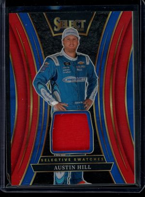 2025 Austin Hill Selective Swatches Prizm Red 32/49 Select Racing patch card