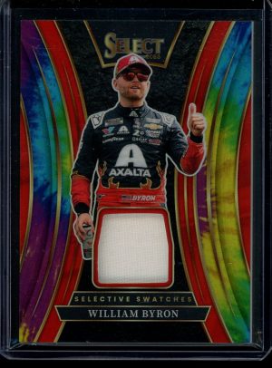 2025 William Byron Selective Swatches Prizm Tie Dye 14/25 Select Racing patch card