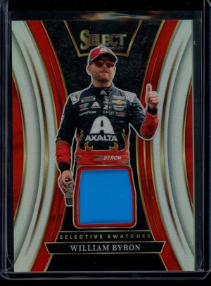 2025 William Byron Selective Swatches Prizm Silver Select Racing patch card