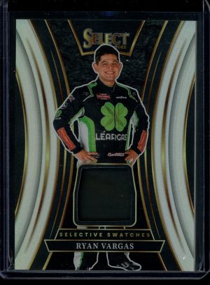2025 Ryan Vargas Selective Swatches Prizm Silver Select Racing patch card