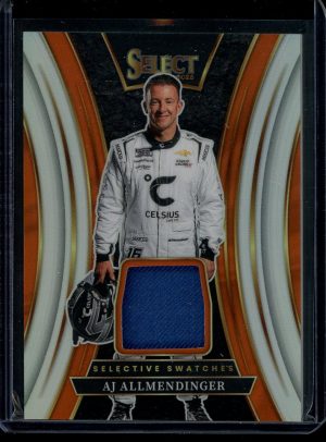 2025 AJ Allmendinger Selective Swatches Prizm Silver Select Racing patch card