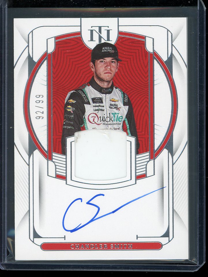 2024 Chandler Smith Autograph Patch 92/99 National Treasures Racing card
