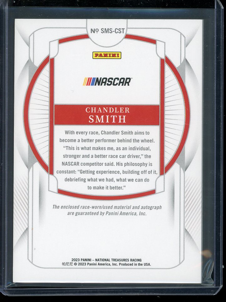 2024 Chandler Smith Autograph Patch 92/99 National Treasures Racing card