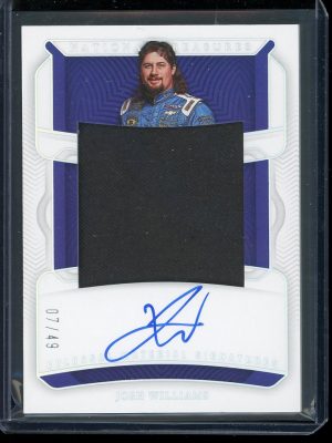 2024 Josh Williams Autograph Relic 7/49 National Treasures Racing card