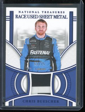 2024 Chris Buescher Sheet Metal 63/75 National Treasures Racing card