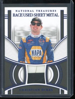 2024 Christian Eckes Sheet Metal 1/75 National Treasures Racing card