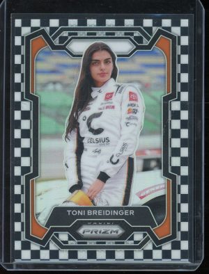 2024 Toni Breidinger Checkered Flag Prizm 35/75 Panini Prizm Racing card
