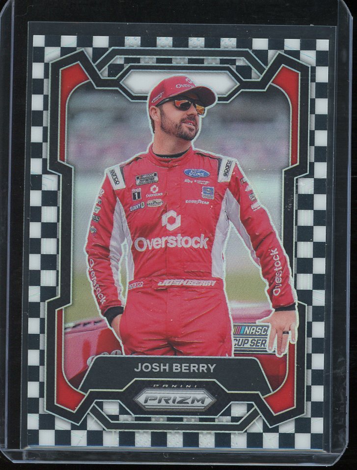 2024 Josh Berry Checkered Flag Prizm 26/75 Panini Prizm Racing card