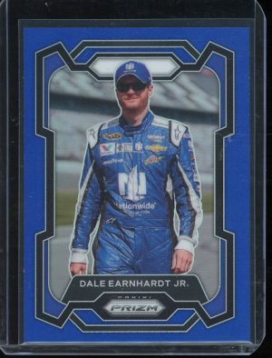 2024 Dale Earnhardt Jr Blue Prizm 86/199, Dale Earnhardt Jr Prizm, Prizm Racing, NASCAR Parallel Card, Racing Cards, Panini Racing Cards, NASCAR Trading Cards