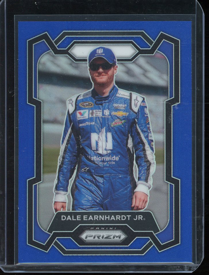 2024 Dale Earnhardt Jr Blue Prizm 86/199, Dale Earnhardt Jr Prizm, Prizm Racing, NASCAR Parallel Card, Racing Cards, Panini Racing Cards, NASCAR Trading Cards
