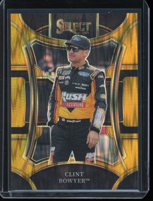 2024 Clint Bowyer Gold Prizm Flash 5/10 Panini Prizm Racing card