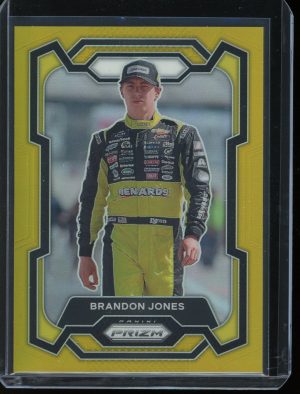 2024 Brandon Jones Gold Prizm 3/10 Panini Prizm Racing card
