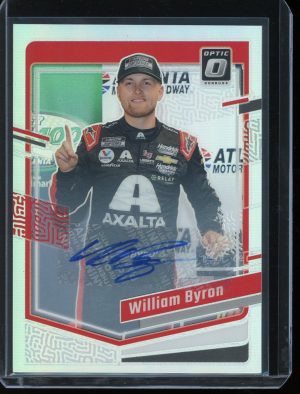 2024 William Byron Optic Autograph Panini Optic Racing card