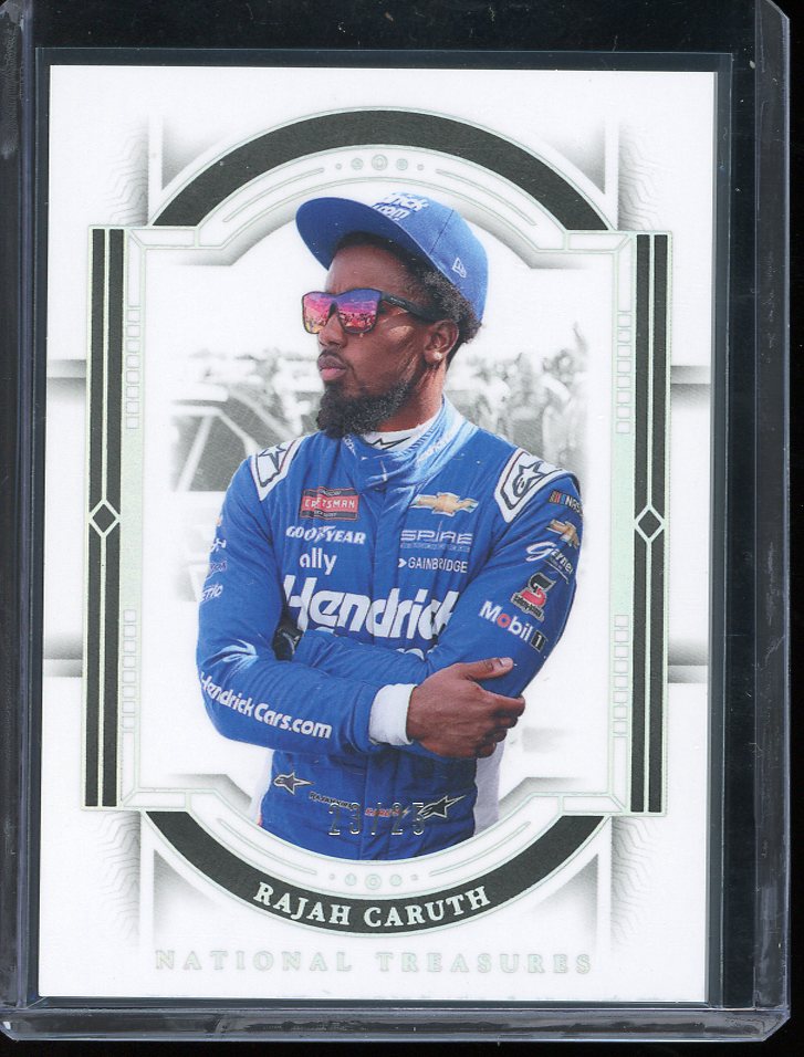 2024 Rajah Caruth Holo Silver 23/25 National Treasures Racing card