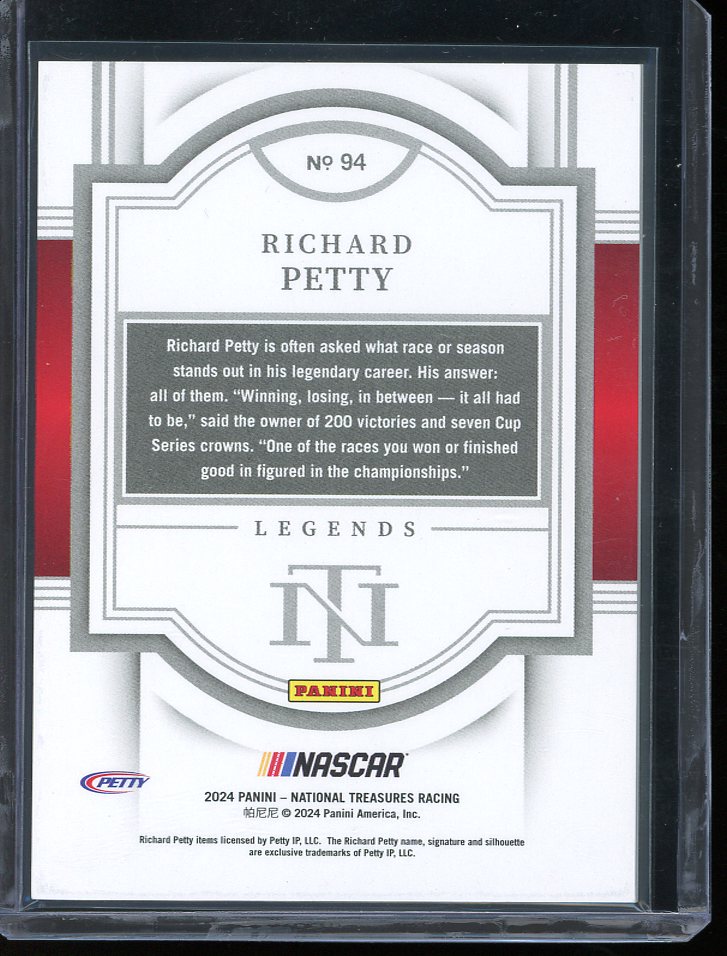 2024 Richard Petty Stars and Stripes 10/13 National Treasures Racing card