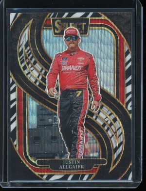 2025 Justin Allgaier Zebra Prizm Trackside Select Racing card