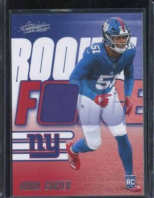 2025 Abdual Carter Rookie Force Patch