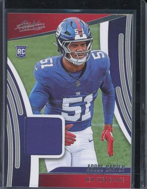 2025 Absolute Rookie Materials Abdul Carter Panini Absolute Football card New York Giants