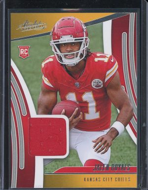 2025 Jalen Royals Rookie Materials Absolute Football card Kansas City Chiefs