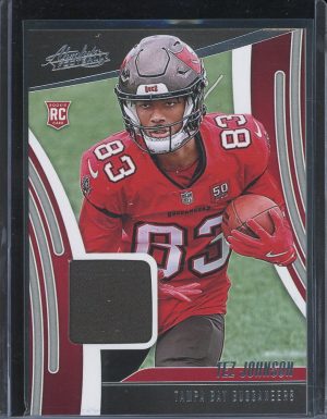 Tez Johnson Rookie Materials Card 2025 Absolute Football