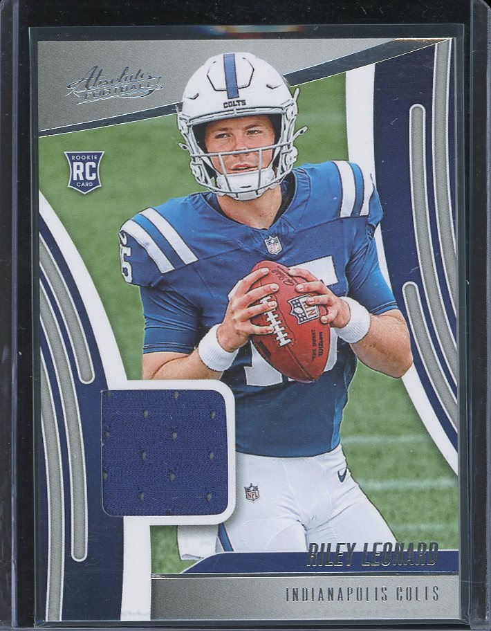 2025 Absolute Rookie Materials Riley Leonard Panini Absolute Football card Indianapolis Colts
