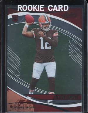 2025 Shedeur Sanders Rookie Card Absolute Football Cleveland Browns #177