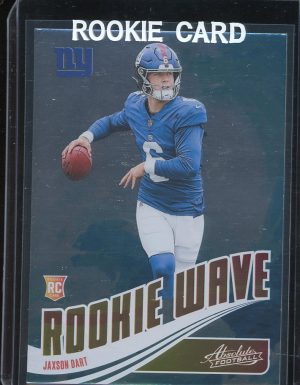 2025 Panini Absolute Football Rookie Wave Jaxson Dart Rookie Card RC RW-JDT New York Giants