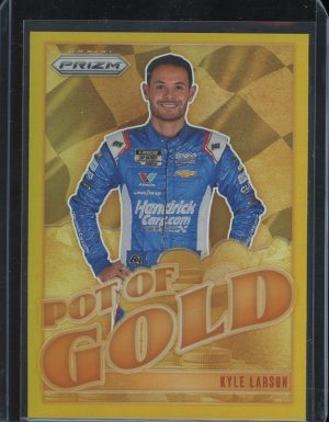 2025 Panini Prizm Racing Kyle Larson Card Gold Pot of Gold 4/10 #15 NASCAR