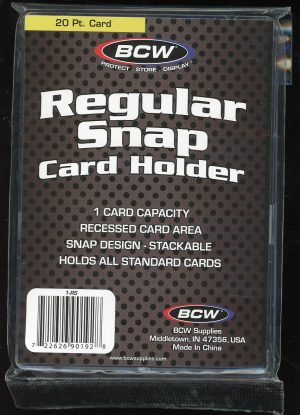BCW Regular Snap Card Holder Protective Case