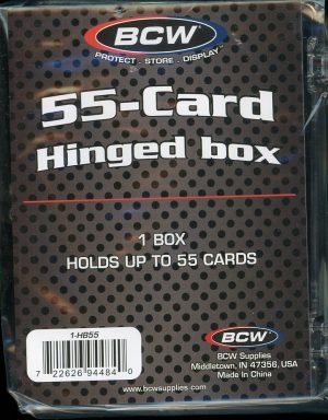 BCW Hinged Plastic Card Holder 55 Count Case